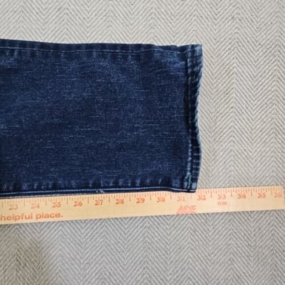 True Religion Jeans Men's 34 x 32 Blue Relaxed Denim Green Contrast Stitching - Picture 6 of 16